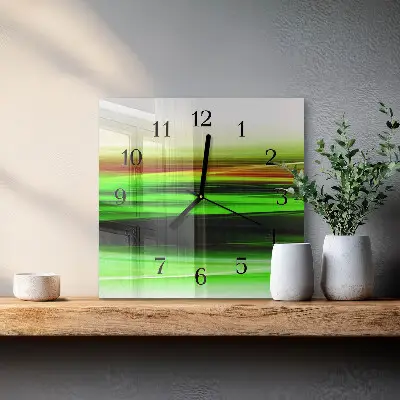 Quadrato orologio da parete Astrazione