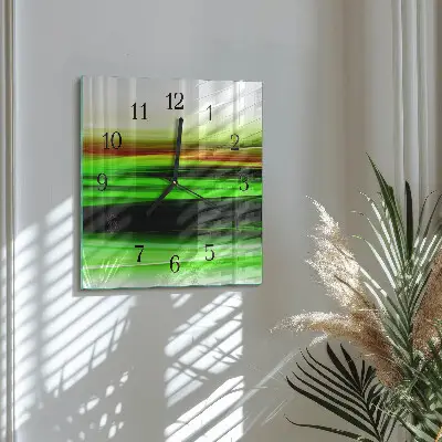 Quadrato orologio da parete Astrazione