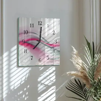 Orologio quadrato in vetro Astrazione