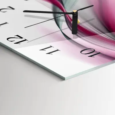 Orologio quadrato in vetro Astrazione