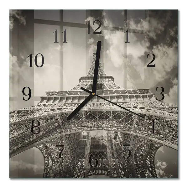 Quadrato orologio da parete Torre Eiffel