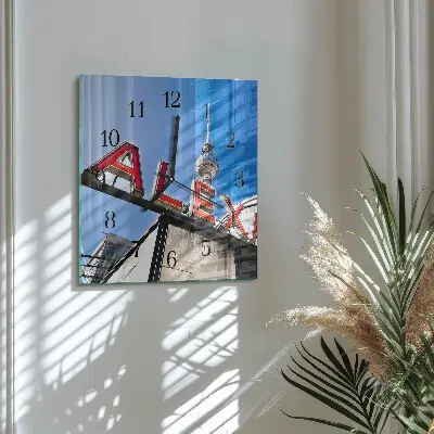 Orologio quadrato in vetro Alexander Square