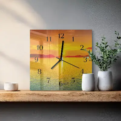 Orologio quadrato Tramonto