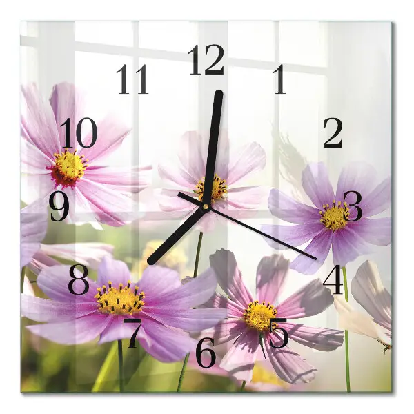 Quadrato orologio in vetro decorativo Mobili