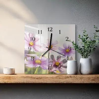 Quadrato orologio in vetro decorativo Mobili