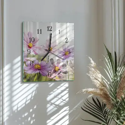 Quadrato orologio in vetro decorativo Mobili