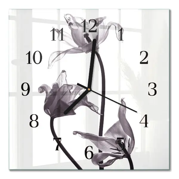 Orologio quadrato in vetro Mobili