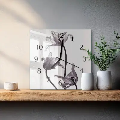 Orologio quadrato in vetro Mobili