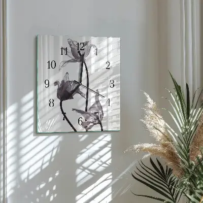 Orologio quadrato in vetro Mobili