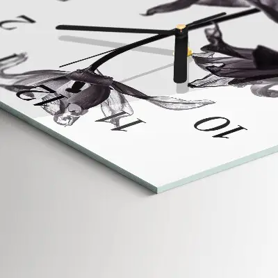 Orologio quadrato in vetro Mobili