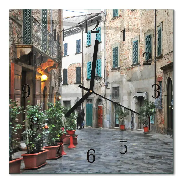 Quadrato orologio da parete Viale