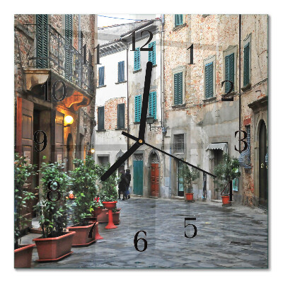 Quadrato orologio da parete Viale