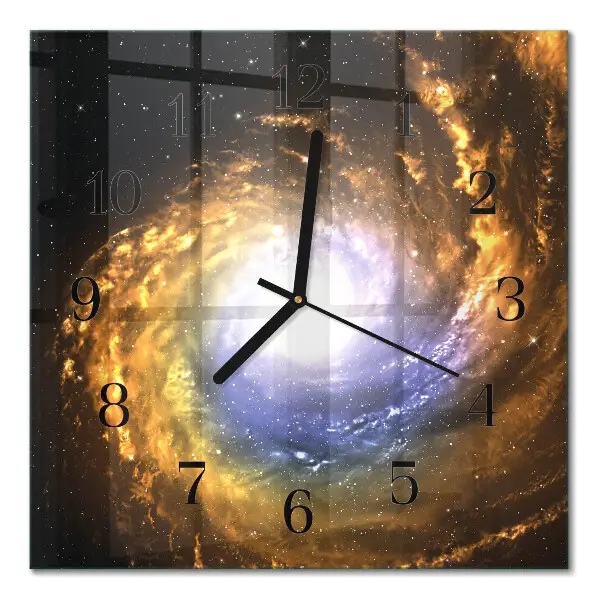 Quadrato orologio in vetro decorativo Cosmo
