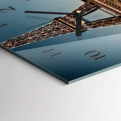 Orologio quadrato in vetro Torre Eiffel