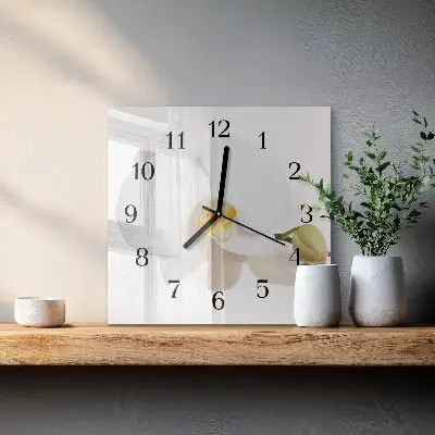 Orologio quadrato Orchidea