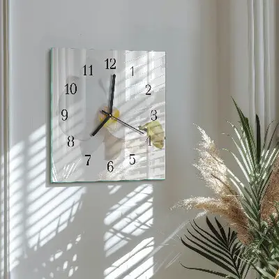 Orologio quadrato Orchidea