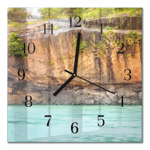 Orologio quadrato in vetro Scogliera