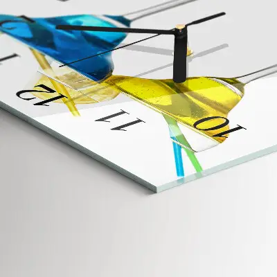 Orologio quadrato in vetro Cocktail