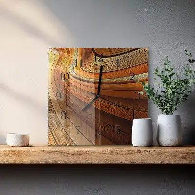 Quadrato orologio da parete Astrazione