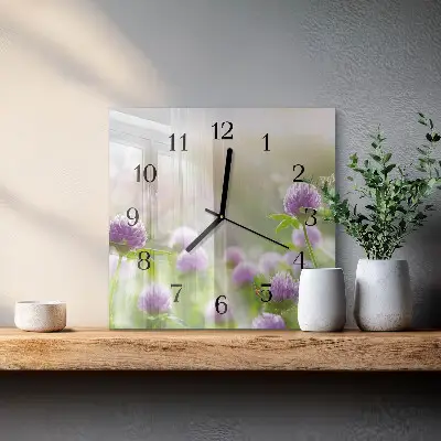 Orologio quadrato in vetro Mobili