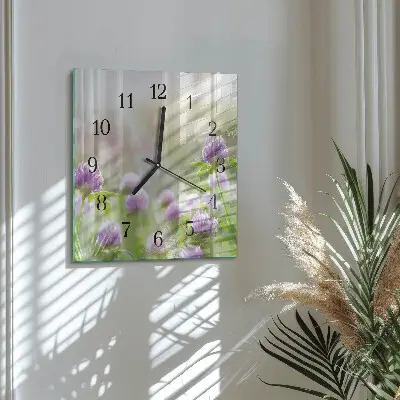 Orologio quadrato in vetro Mobili