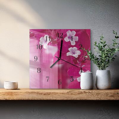 Orologio quadrato in vetro Mobili