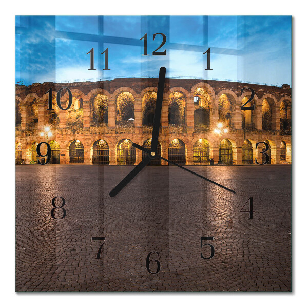 Orologio quadrato in vetro Statua