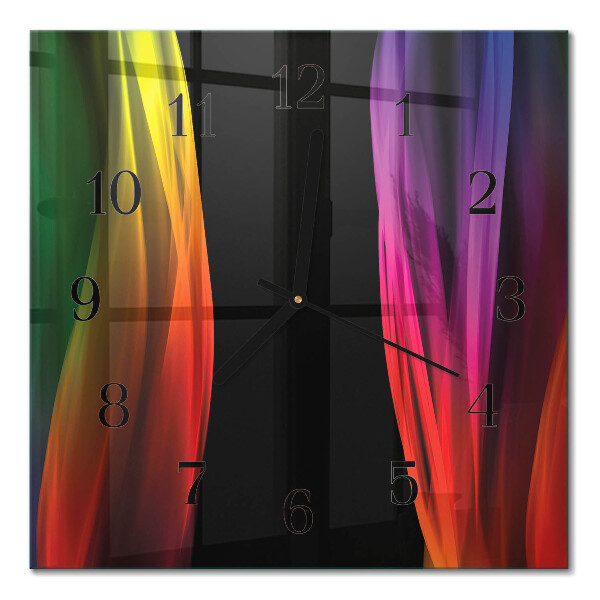 Quadrato orologio da parete Astrazione