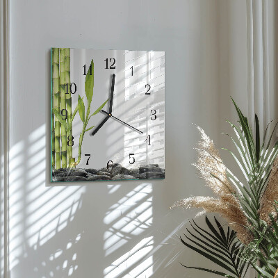 Orologio quadrato Bambù