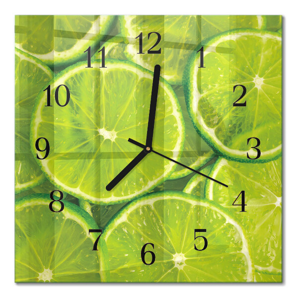Quadrato orologio da parete Carbonato di calcio