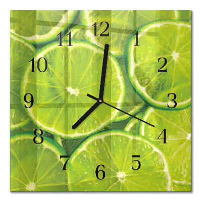 Quadrato orologio da parete Carbonato di calcio