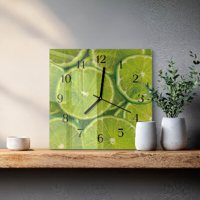 Quadrato orologio da parete Carbonato di calcio