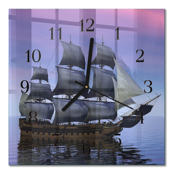 Quadrato orologio in vetro decorativo Navigazione