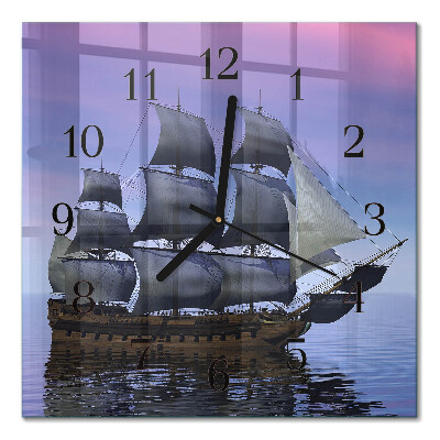 Quadrato orologio in vetro decorativo Navigazione
