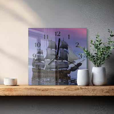 Quadrato orologio in vetro decorativo Navigazione