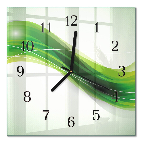 Orologio quadrato in vetro Astrazione