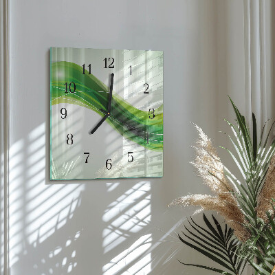 Orologio quadrato in vetro Astrazione