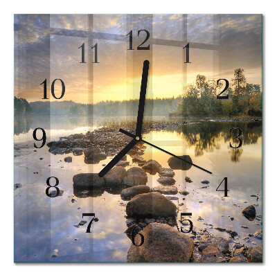 Orologio quadrato Lago Natura
