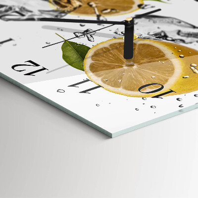Quadrato orologio da parete Agrumi