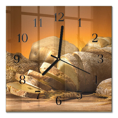 Quadrato orologio da parete Pane