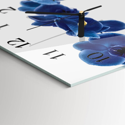 Quadrato orologio da parete Orchidea