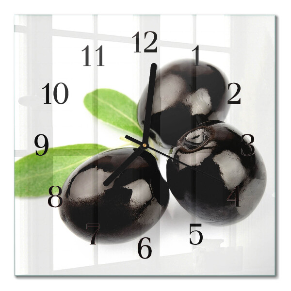 Orologio quadrato in vetro Olive