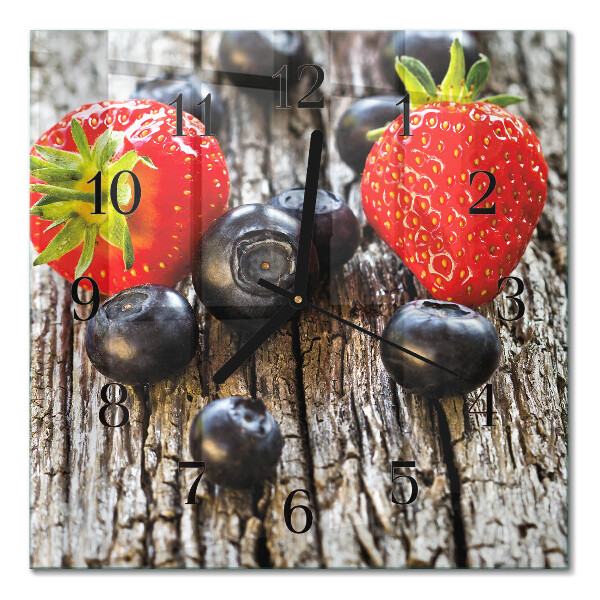 Orologio quadrato Frutti di bosco