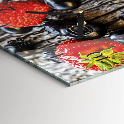Orologio quadrato Frutti di bosco