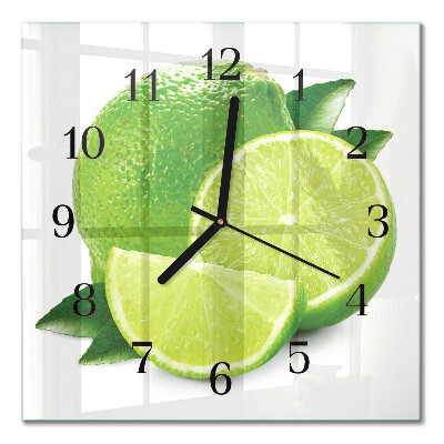 Quadrato orologio in vetro decorativo Carbonato di calcio