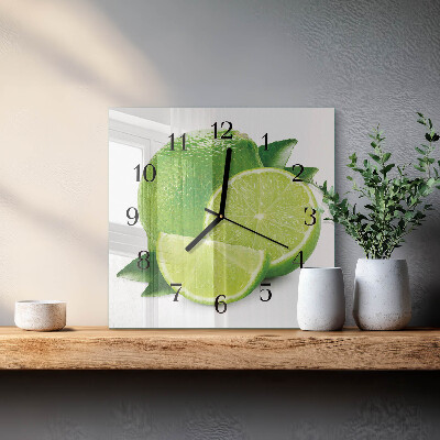 Quadrato orologio in vetro decorativo Carbonato di calcio