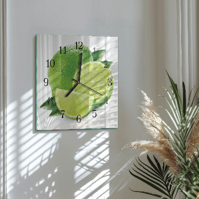 Quadrato orologio in vetro decorativo Carbonato di calcio