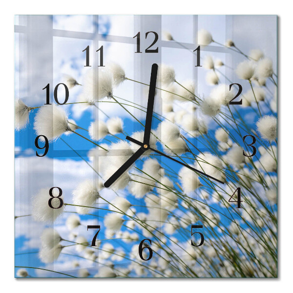 Orologio quadrato in vetro Cotone