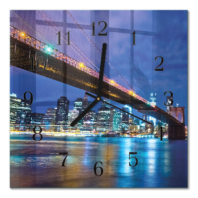 Orologio quadrato in vetro Ponte