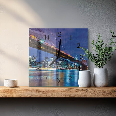 Orologio quadrato in vetro Ponte